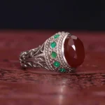 انگشتر عقیق مردانه کد 1324