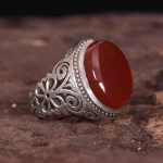 انگشتر عقیق مردانه کد 1329