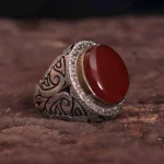 انگشتر عقیق مردانه کد 1331