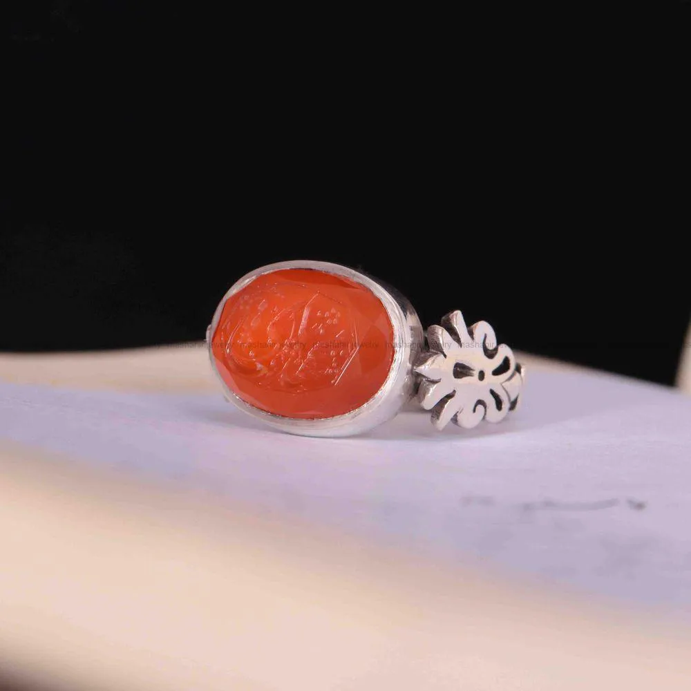 انگشتر عقیق مردانه کد 1380