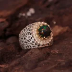 انگشتر اوپال مردانه کد 1396