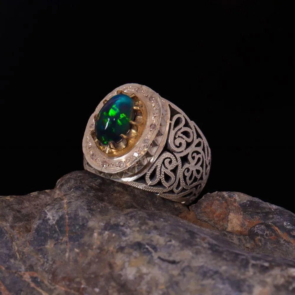 انگشتر اوپال مردانه کد 1411