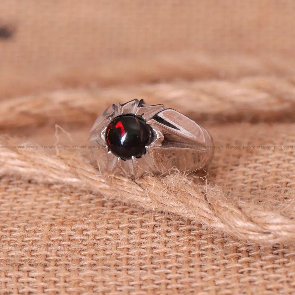 انگشتر اوپال مردانه کد 1415