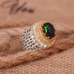 انگشتر اوپال مردانه کد 1419