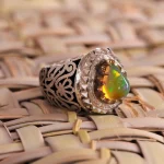 انگشتر اوپال مردانه کد 1465