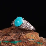 انگشتر فیروزه شجری مردانه کد 2682