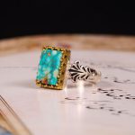 انگشتر فیروزه شجری مردانه کد 4114