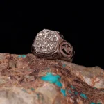 انگشتر صفحه برلیان مردانه کد 866