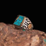 انگشتر فیروزه شجری مردانه کد 899