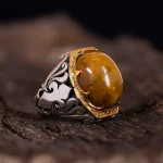 انگشتر اوپال مردانه کد 1788