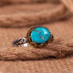 انگشتر فیروزه شجری مردانه کد 2731