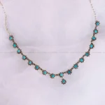 گردنبند فیروزه زنانه کد 2733