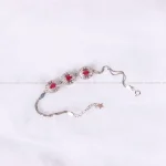 دستبند یاقوت سرخ زنانه کد 2736