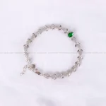 دستبند طرح زمرد زنانه کد 2737