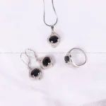 نیم ست یاقوت کبود زنانه کد 2738