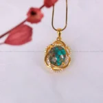 گردنبند فیروزه زنانه کد 2744