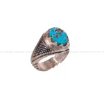 انگشتر فیروزه شجری مردانه کد 2790