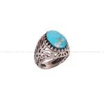 انگشتر فیروزه شجری مردانه کد 2802