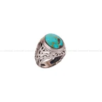 انگشتر فیروزه شجری مردانه کد 2807