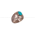 انگشتر فیروزه شجری مردانه کد 2811