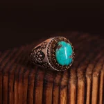 انگشتر فیروزه شجری مردانه کد 2799