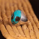 انگشتر فیروزه شجری مردانه کد 2814