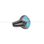 انگشتر فیروزه شجری مردانه کد 2839