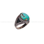 انگشتر فیروزه شجری مردانه کد 2853