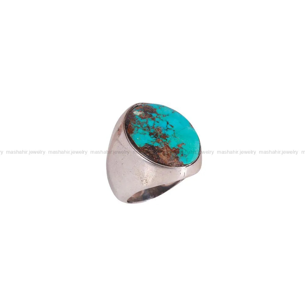 انگشتر فیروزه شجری مردانه کد 2883