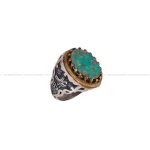 انگشتر فیروزه شجری مردانه کد 2893