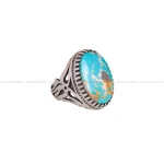 انگشتر فیروزه شجری مردانه کد 2902