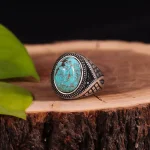 انگشتر فیروزه شجری مردانه کد 2850