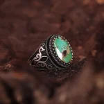 انگشتر فیروزه شجری مردانه کد 2879