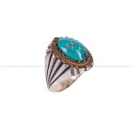 انگشتر فیروزه شجری مردانه کد 2944