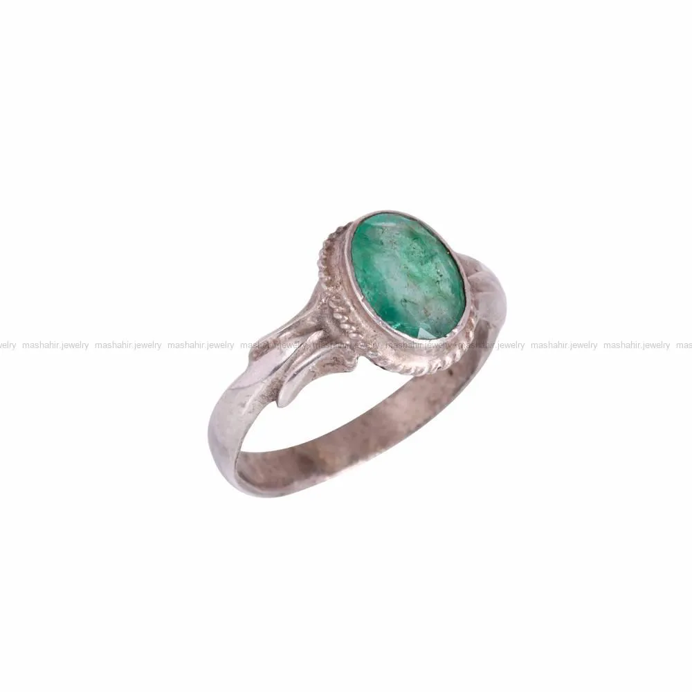انگشتر زمرد مردانه کد 4635