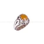 انگشتر یاقوت زرد مردانه کد 4654