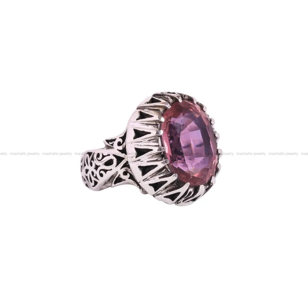 انگشتر الکساندریت مردانه کد 4669