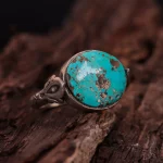 انگشتر فیروزه شجری مردانه کد 2919