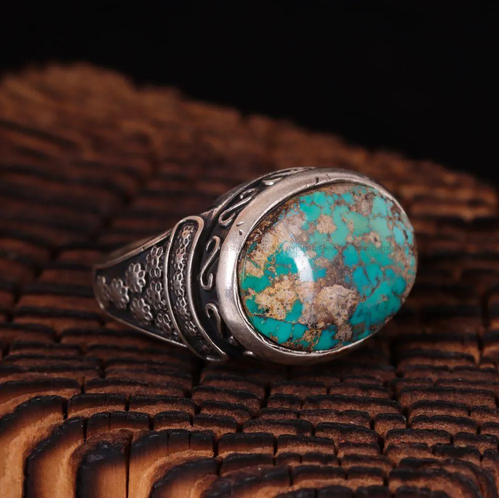 انگشتر فیروزه شجری مردانه کد 2935