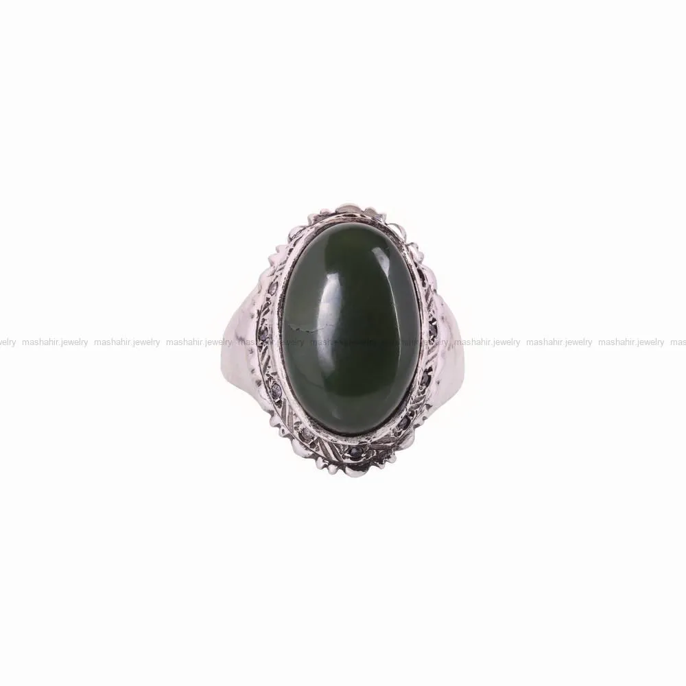 انگشتر یشم مردانه کد 4587