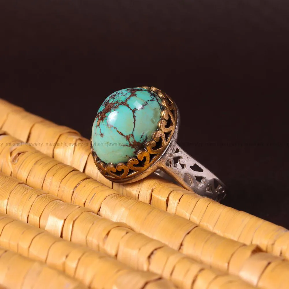 انگشتر فیروزه شجری مردانه کد 2966