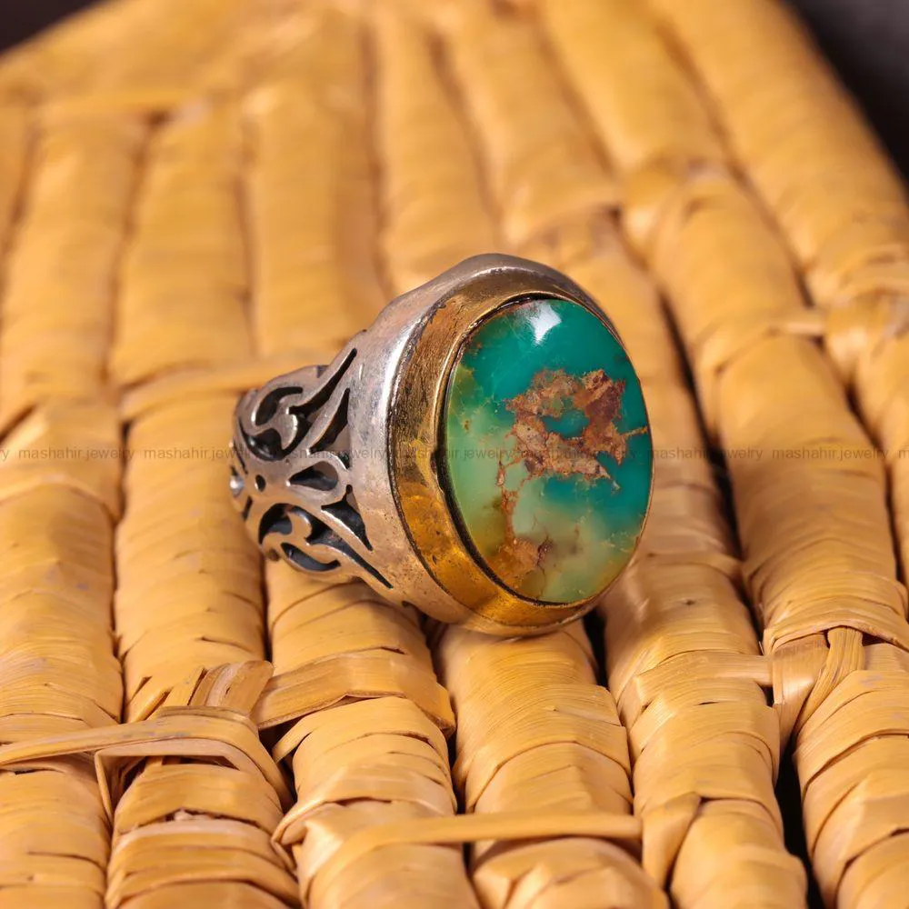 انگشتر فیروزه شجری مردانه کد 2967