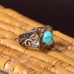 انگشتر فیروزه شجری مردانه کد 2971