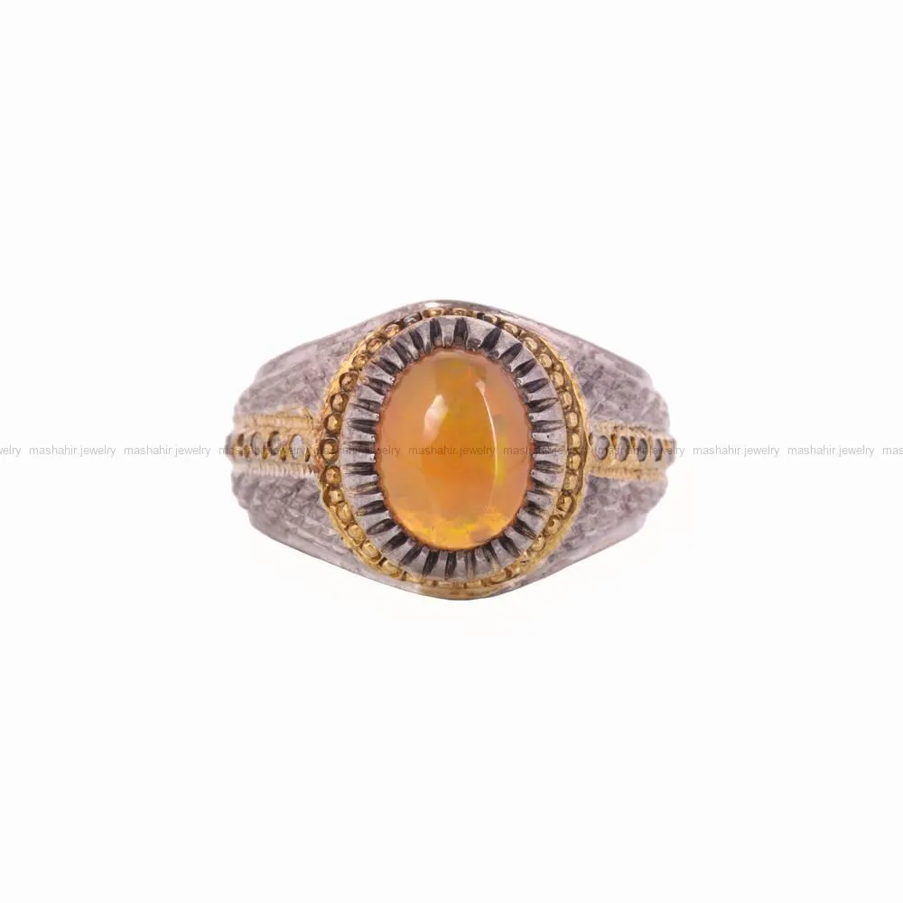انگشتر اوپال مردانه کد 4609