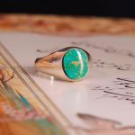 انگشتر فیروزه شجری مردانه کد 2997