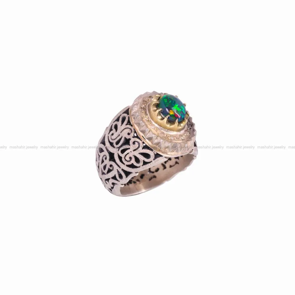 انگشتر اوپال مردانه کد 4613