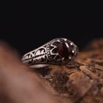 انگشتر عقیق مردانه کد 4593