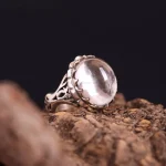 انگشتر دُر نجف مردانه کد 4596