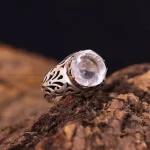 انگشتر دُر نجف مردانه کد 4599