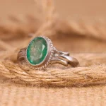 انگشتر زمرد مردانه کد 4635